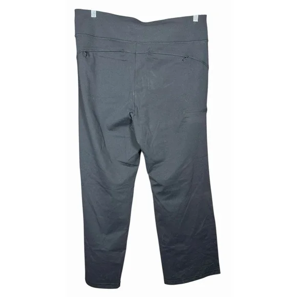 Duluth Trading Co Womens L 31 NoGA Classic Relaxed Fit Pants Straight Black Legs - Picture 6 of 11